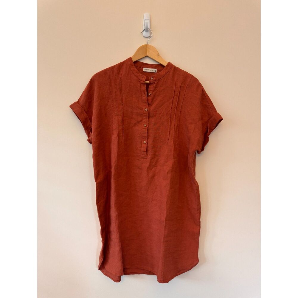 Mudo Collection Rustic Terracota Blouse Dress Size 8